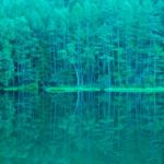御射鹿池｜東山魁夷『緑響く』に描かれた幻想的な水鏡の絶景
