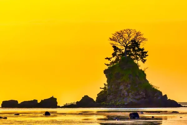 富山・高岡の雨晴海岸