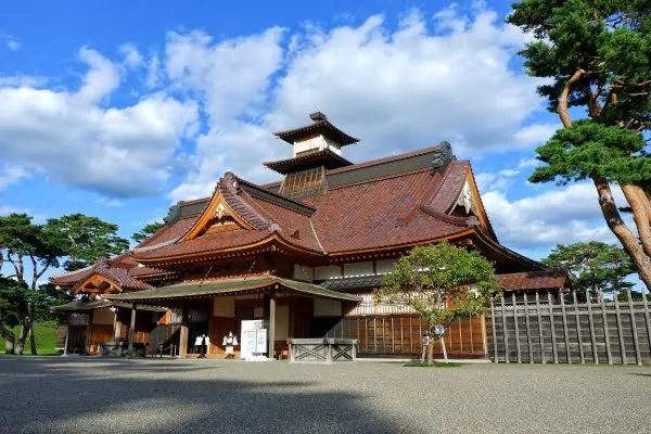 北海道函館市 五稜郭跡 函館奉行所（復元）の外観