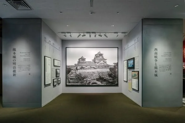 熊本城の天守閣内の展示