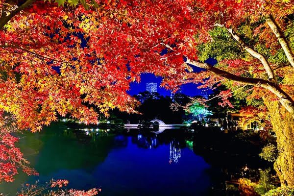 縮景園, 紅葉, 広島