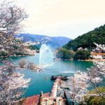 熊本県水上村 日本さくら名所100選に選ばれた市房ダム湖畔の美しい一万本桜